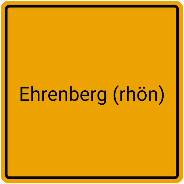 Meldebestätigung Ehrenberg (Rhön)